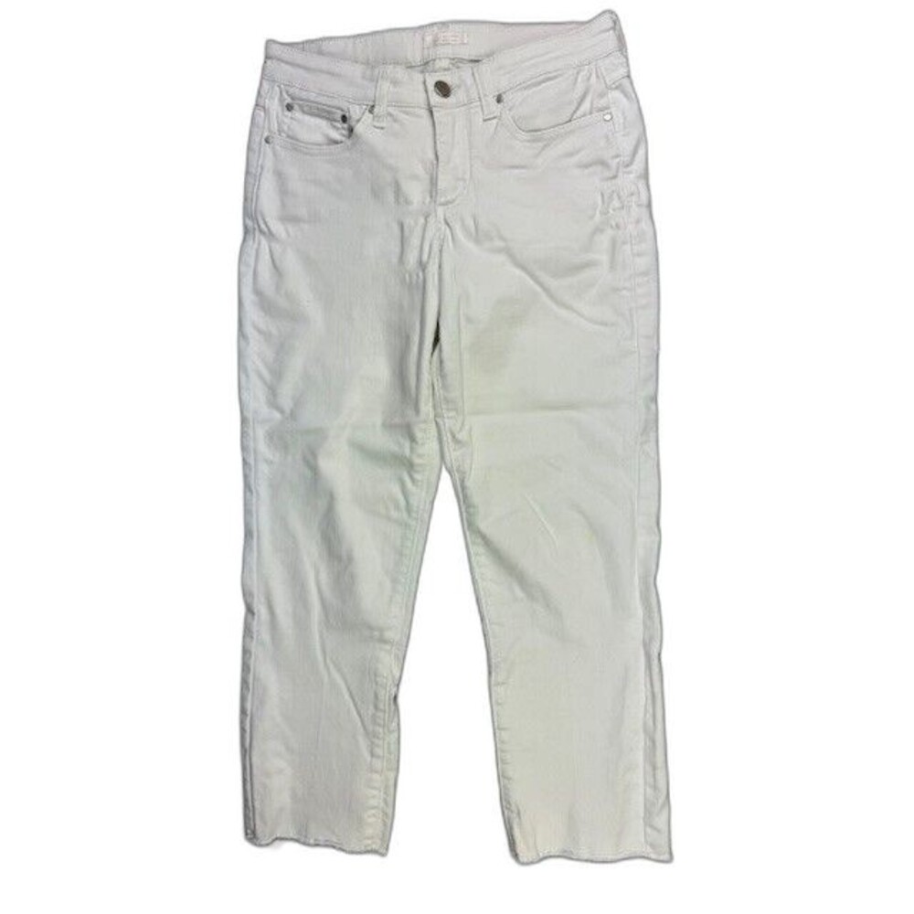Lauren Conrad Size 30x24 Measured Womens White Crop Jeans Low Rise Stretch